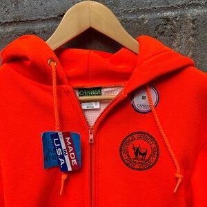 Vintage Suffolk County thermal lined hoodie medium new Long Island 80s